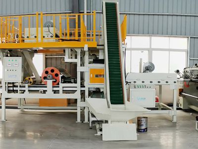 Waterproof material production equipment automatic sand mechanism